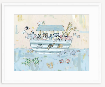 Noah's ark V Nursery Fine Art Print