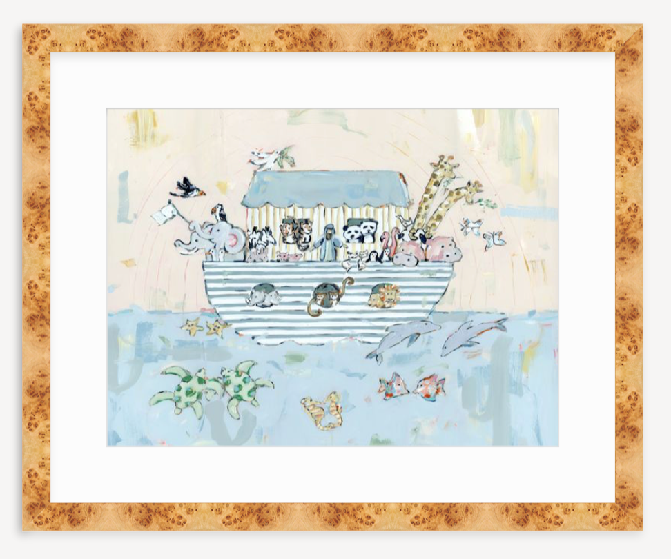 Noah's ark V Nursery Fine Art Print
