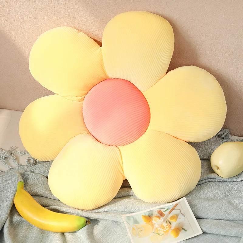 35/45cm Stuffed Six Petal Flower Cushion Sunflower Pillow