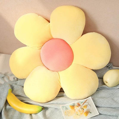 35/45cm Stuffed Six Petal Flower Cushion Sunflower Pillow