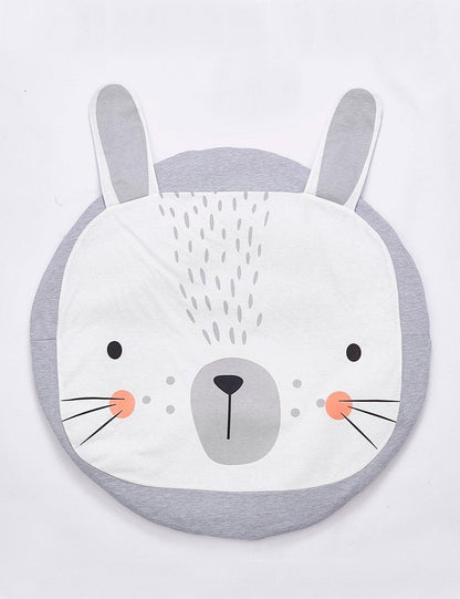 Play Mat Cartoon Animal Baby Mats Newborn Infant Crawling Cotton Round Floor Carpet Rugs Mat for Kids Room Nursery Decor