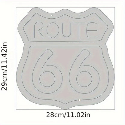 Historic Route 66 Neon Sign, Home Art Man Cave Neon Lights, For Bedroom Home Office Decor
