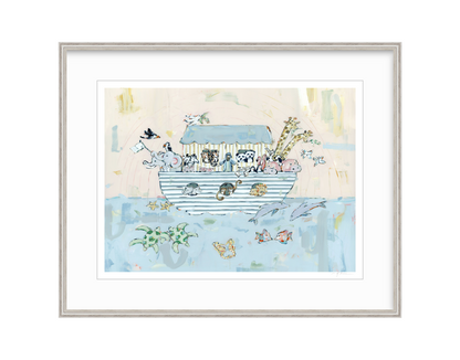 Noah's ark V Nursery Fine Art Print