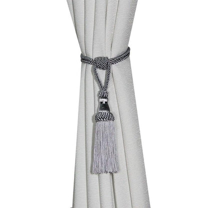 Curtain Tiebacks Tassel Curtain Clips Rope Curtain Tie Backs Holdbacks Decorative  Curtain Holder Accessories For Drape Curtain Holdbacks Braided Buckle Home Decorative Window Drapery Ball Tassels Tieback 50cm